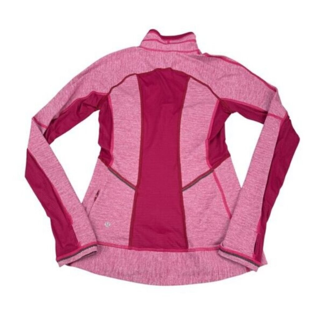 Lululemon Run For Gold 1/2 Zip Heathered Bumble Berry Size 4 - Picture 11 of 13